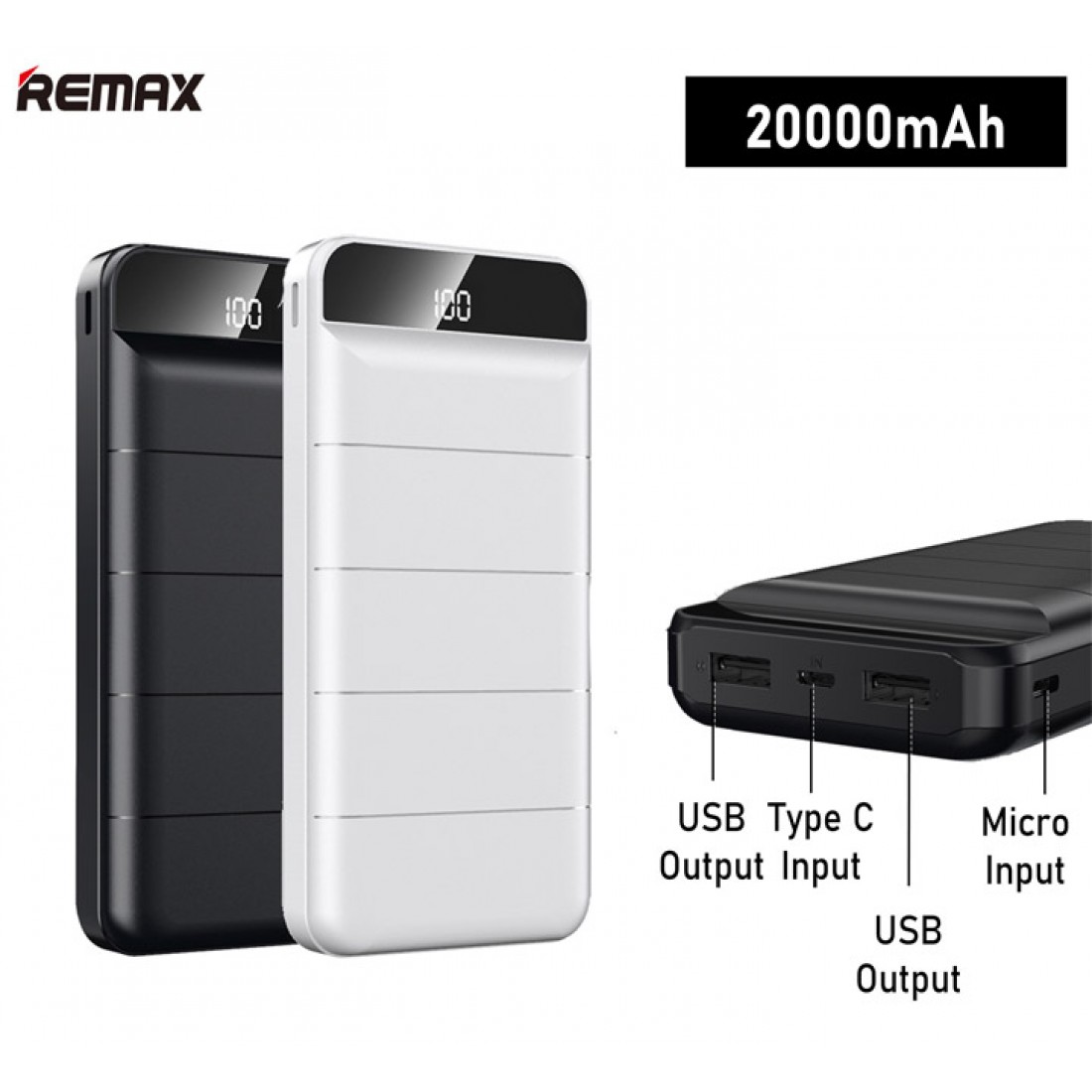 Remax RPP140 Leader Series Fast Charging 20,000mAh (74Wh) Powerbank 2